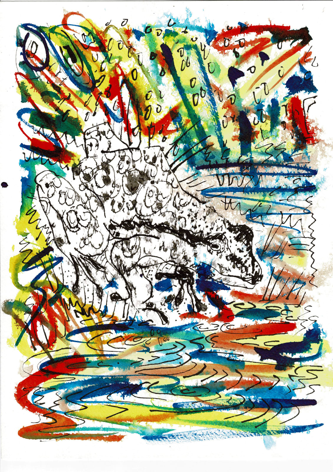 Jules Buck Jones, Amphibious Alphabet F, 2020