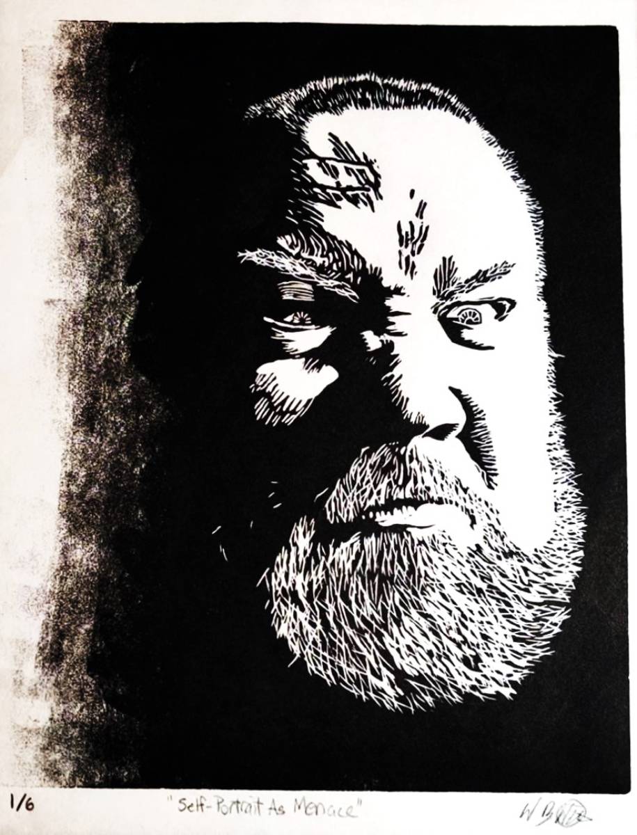 William West, Self-Portrait As Menace, 2020