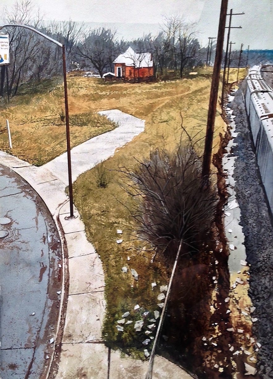 Daniel Blagg, Along The Tracks, 2017