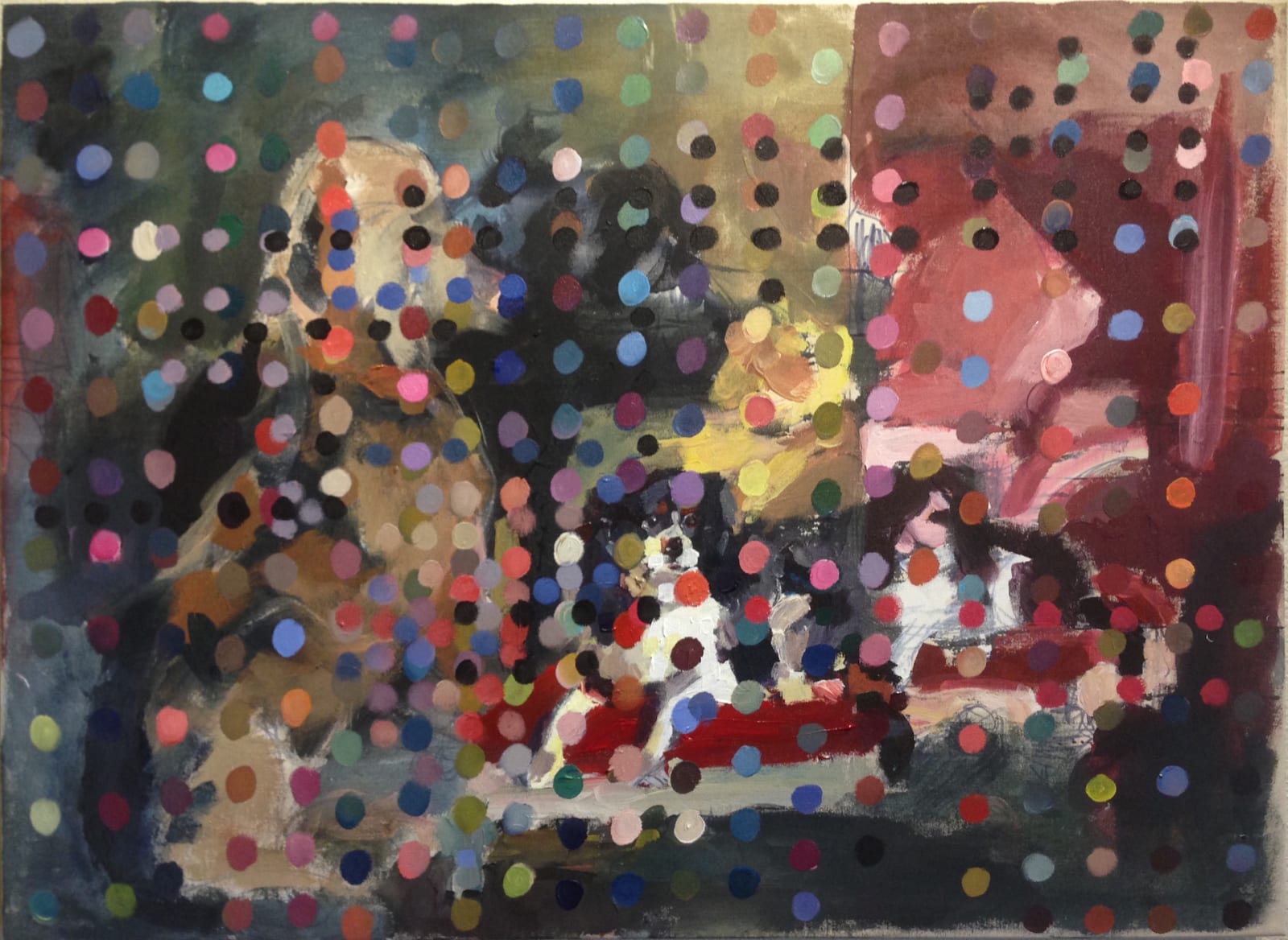 Hannah Dean, Vision Test: search, dogs, 2017