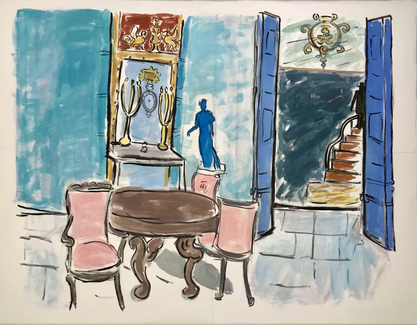 Linda Blackburn, Staircase, 2020