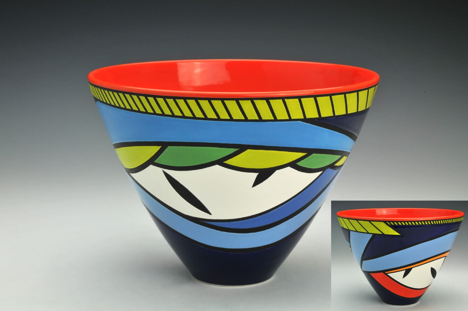 Pamela Summers, Bowl Red Center, 2019