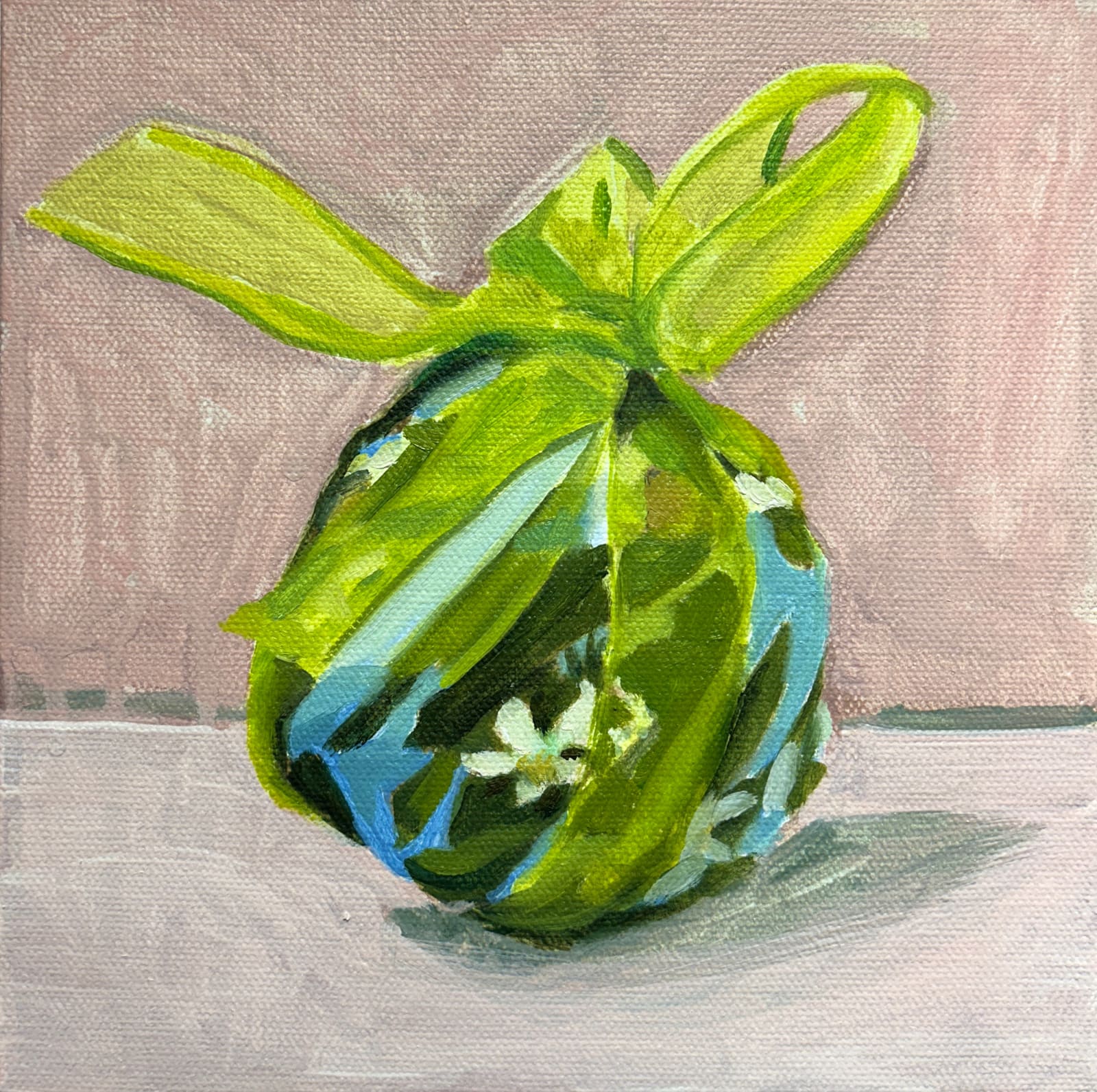 Ariel Davis, Wrapped in Blossoms: Chartreuse Bow, 2025