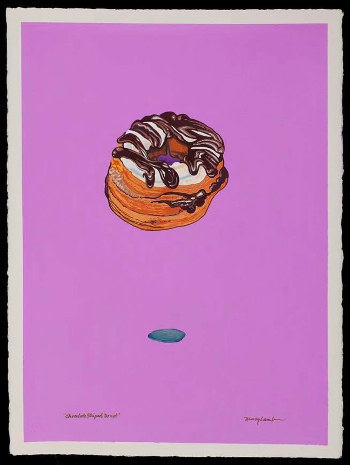 Nancy Lamb, Chocolate Striped Donut, 2025