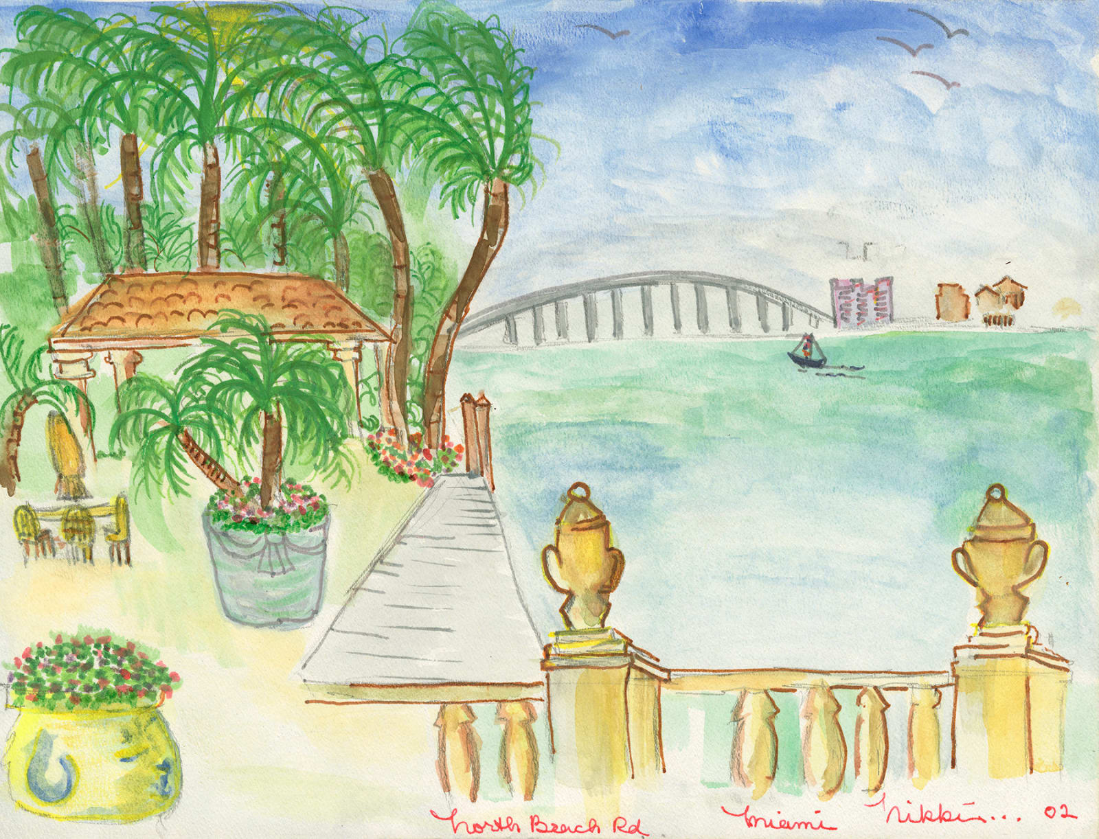 Nikki Haskell, Ports of Call: North Beach Road, Miami ©, 2002