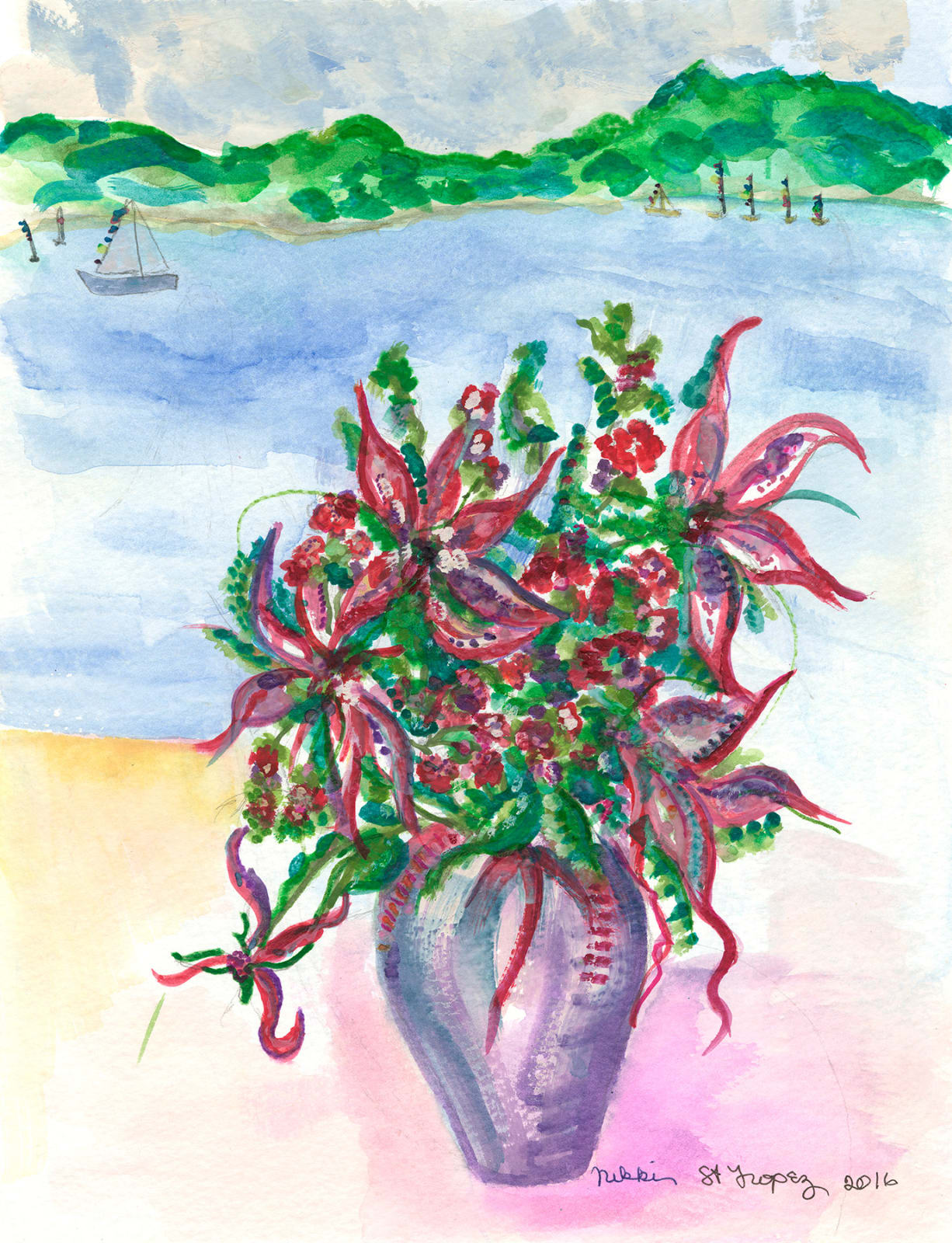 Nikki Haskell, Ports of Call: St. Tropez ©, 2016