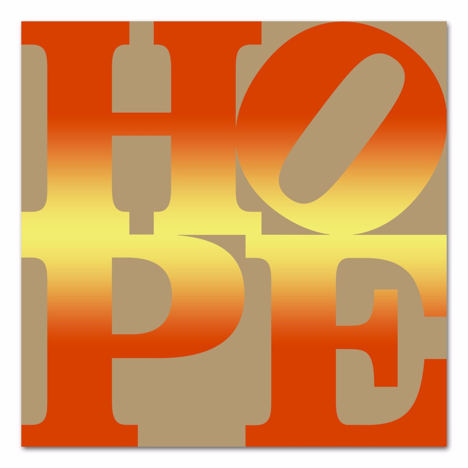 Robert Indiana, Four Seasons of HOPE Book (Gold), 2012