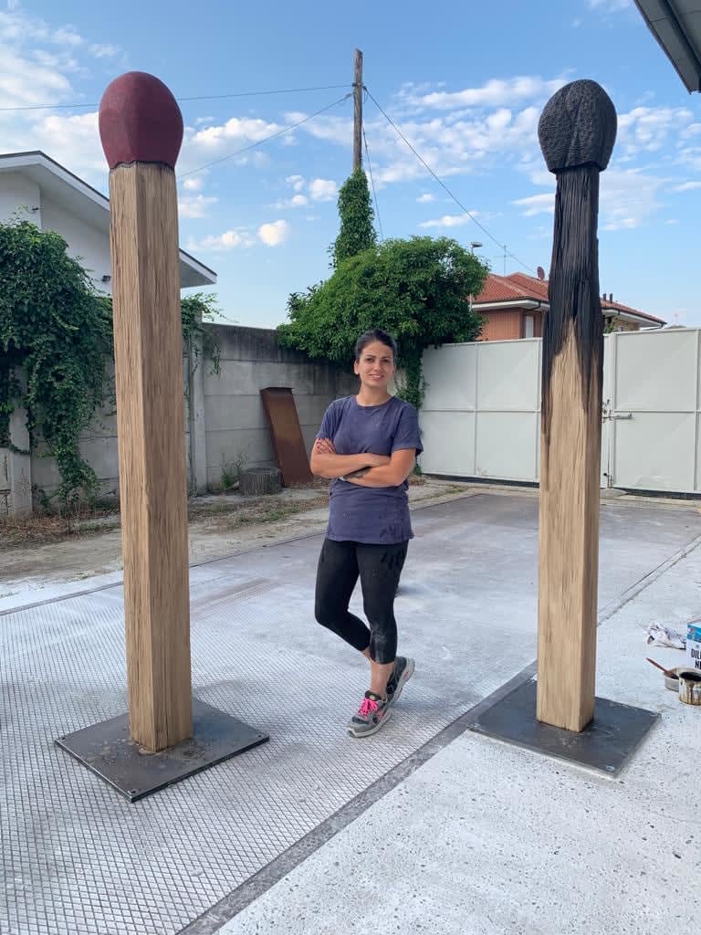 Valeria Vaccaro, Marmiferi (Red head and Burnt head), 2020