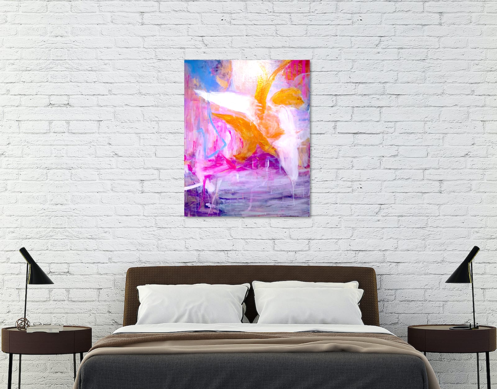 Verleiding van abstractie, goud, roze, abstracte schilderkunst, acrylverf, olieverfschilderij, beweging, lijnkunst, Naoko WATANABE, Japanse schilderkunst, hedendaagse Aziatische kunst, hedendaagse schilderkunst, hedendaagse Japanse schilderkunst, romantiek, bloei, thema art heyi gallery, Art Gallery Brussel, interieurdecoratie, huiskunst