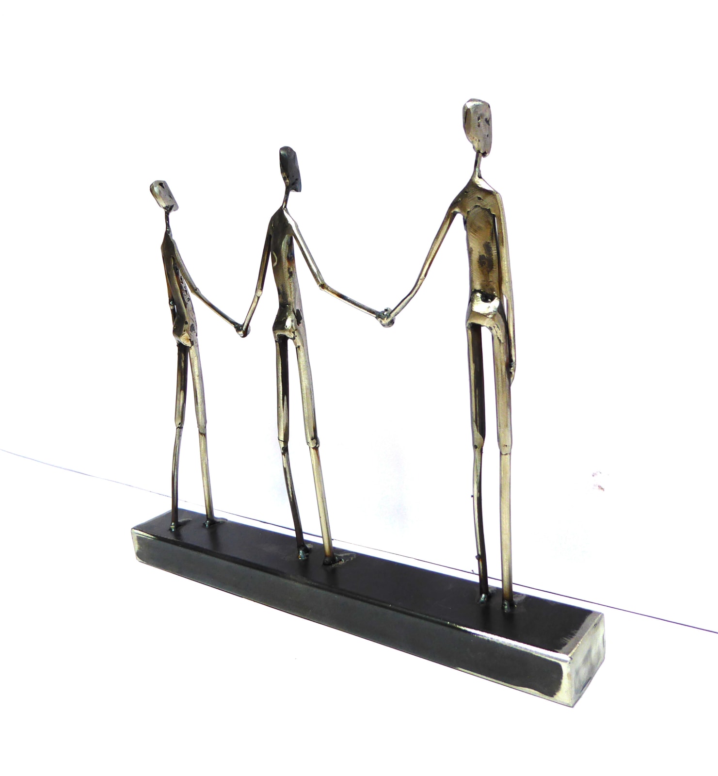 steel sculpture, contemporary art, caroline brisset, together, covid-19, art thema, heyi