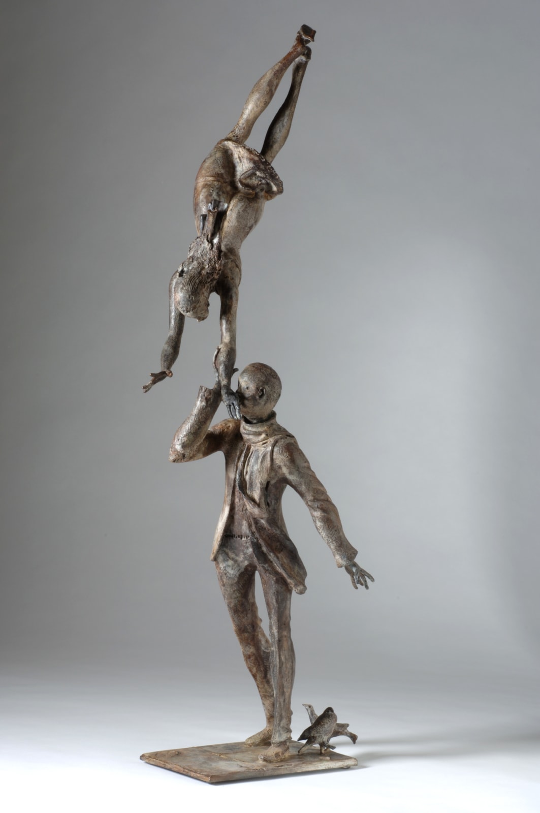 amour du ciel, rené julien, sculpture, bronze, art thema, heyi gallery