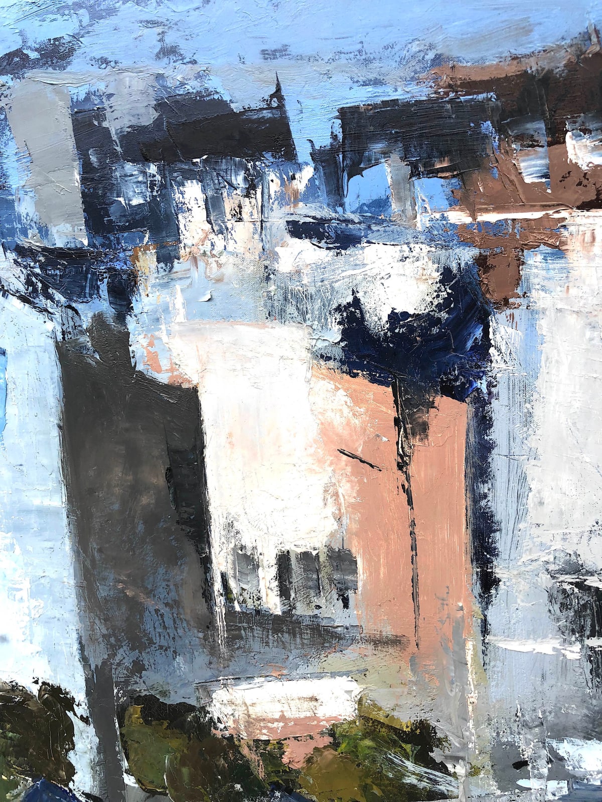 daufin, painting, painter, french, landscape, blue, soft, expressionist, expressionism, dream, art thema, heyi, gallery, art