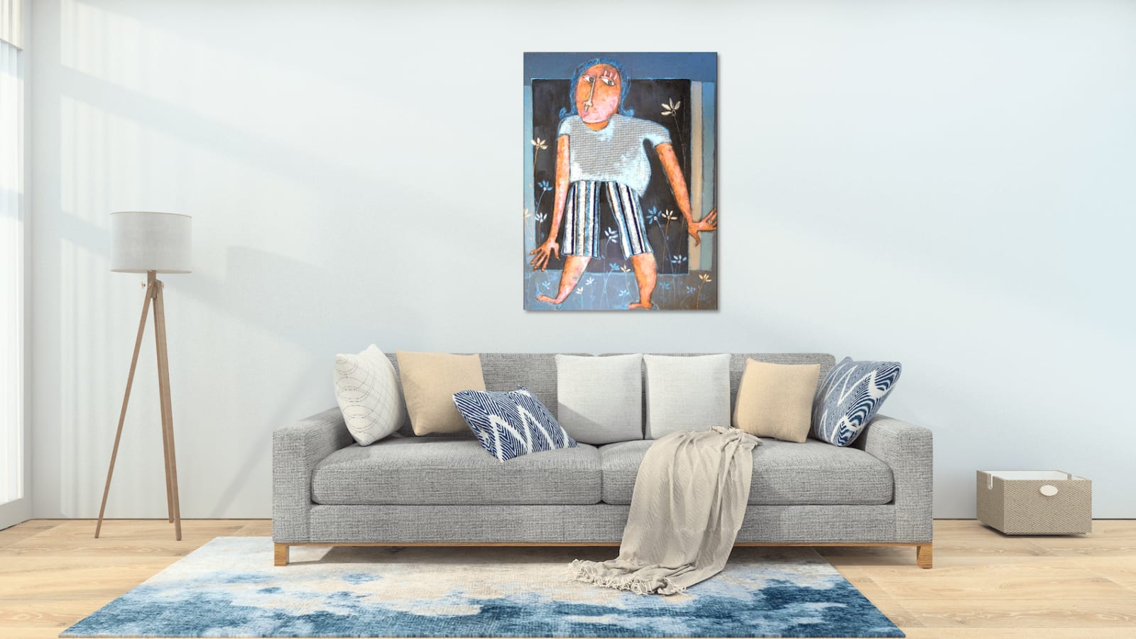 art thema, artthema, art, thema, simsa, verloofde, acryl schilderij, romance, liefde, verliefde man, blauw, humor, interieur decoratie, home art, thema art heyi gallery, brussels art gallery, hedendaagse kunst, hedendaagse schilderkunst, figuratieve schilderkunst