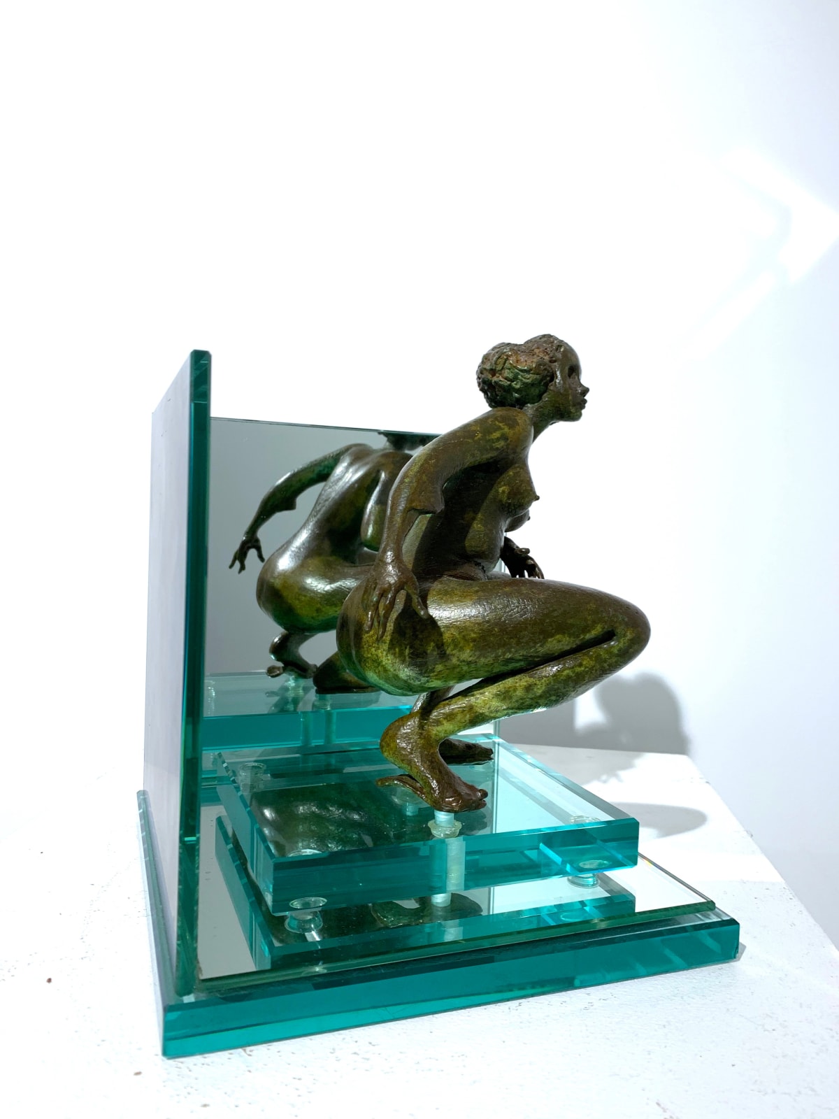 pisseuse, rené julien, sculpture, bronze, art thema, heyi gallery, Brussels