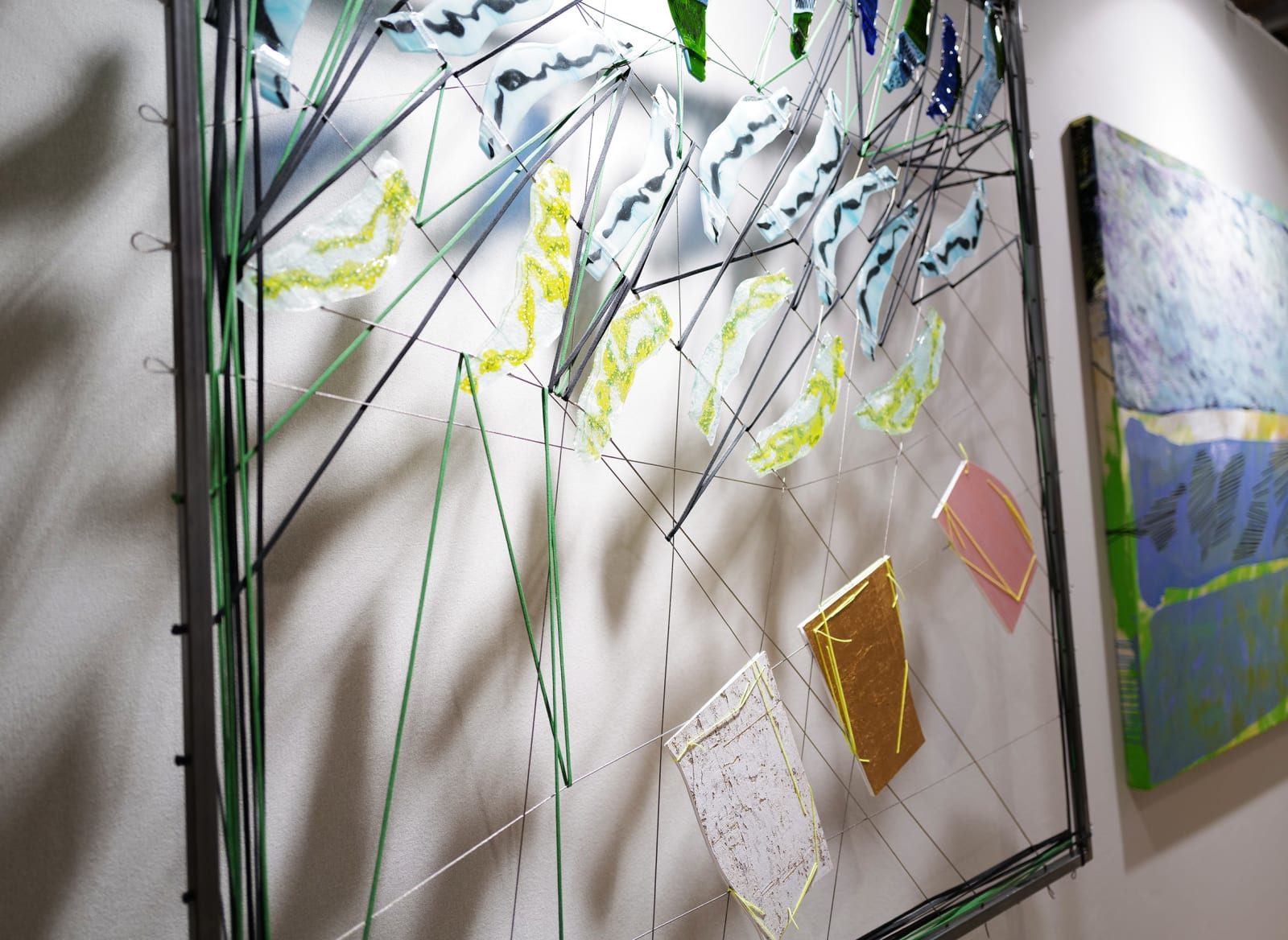 Fabienne Decornet, glass, glass art, glass sculpture, installation art, wall sculpture, wall art, contemporary art, interior design, art decoration, Art Thema, Art Thema Gallery, SMART, SMART Aix