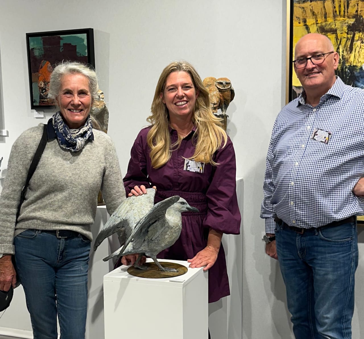 escultura en bronce, gaviota en bronce, Marie Thys artista belga de fauna, escultura animal, bronce patinado, ave costera, arte contemporáneo, escultura de jardín, obra fine art, escultura de colección, Art Thema Gallery