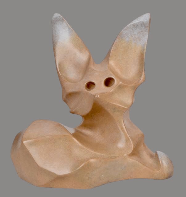 So du Sud, sculpture animalière, art animalier, sculpture en bronze d'animal, sculpture, bronze, sculpture en bronze, acheter une sculpture, acheter une sculpture en bronze, fennec, renard, sculpture de renard, sculpture mignonne, patine rose, décoration intérieure, location d'art, investissement artistique, acheter de l'art, achat d'art, collection d'art, amateur d'art, collectionneur d'art, sculpture en bronze de haute qualité, statue, statue bleue, acheter une statue, Art Thema, galerie Art Thema, Belgique, France, dans le monde entier.