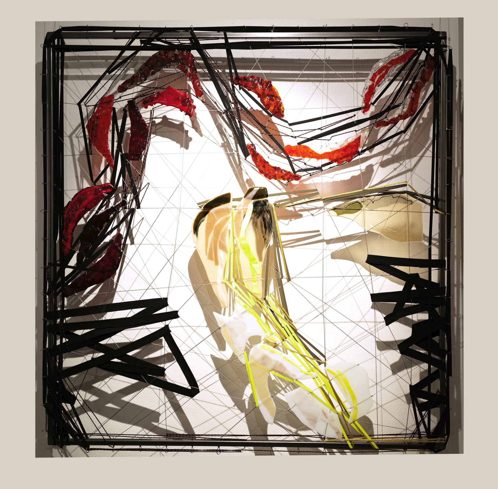 Fabienne Decornet, glass, glass art, glass sculpture, installation art, wall sculpture, wall art, contemporary art, interior design, art decoration, Art Thema, Art Thema Gallery, SMART, SMART Aix