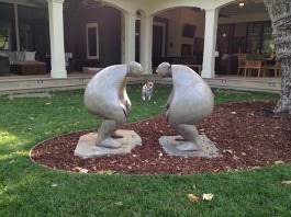 dialogue de sourds, miramontes, bronze, sculpture, art thema heyi gallery