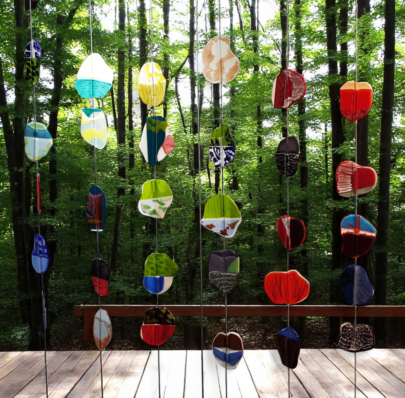 Fabienne Decornet, verre, art du verre, sculpture en verre, installation artistique, sculpture murale, art mural, art contemporain, décoration intérieure, design d’intérieur, décoration artistique, Art Thema, Galerie Art Thema, SMART, SMART Aix