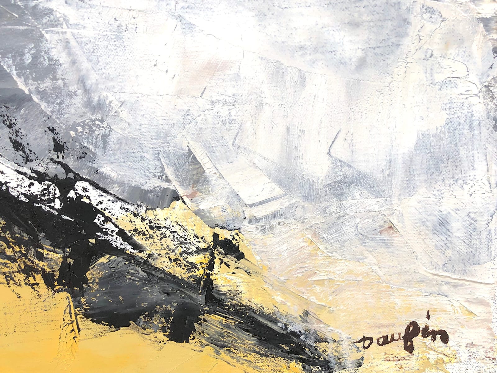 daufin, schilderij, expressionisme, expressionistisch, kleurrijk, kleuren, rood, oranje, lichtgevend, landschap, Frankrijk, art thema, heyi galerij, kunst