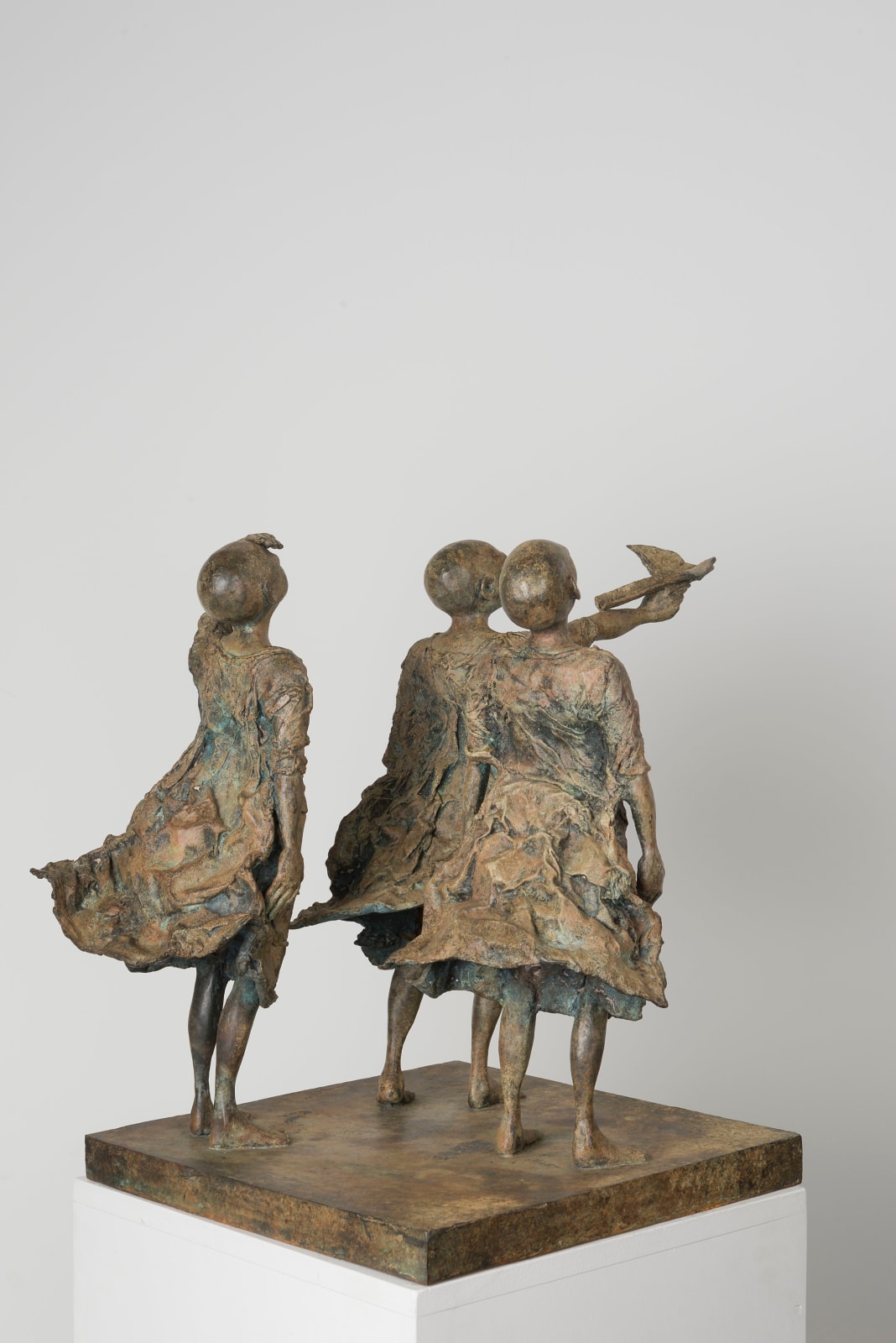 once we'll be pilots, lieven d'haese, bronze sculpture, boy sculpture, flight sculpture, sculpture of dream, childhood dream, african sculpture, innocent sculpture, sculpture of hope, sculpture art, sculpture of nature, interior sculpture, figurative art, figurative sculpture, contemporary sculpture, interior design, art decoration, salon decoration, art thema heyi, belgian art gallery