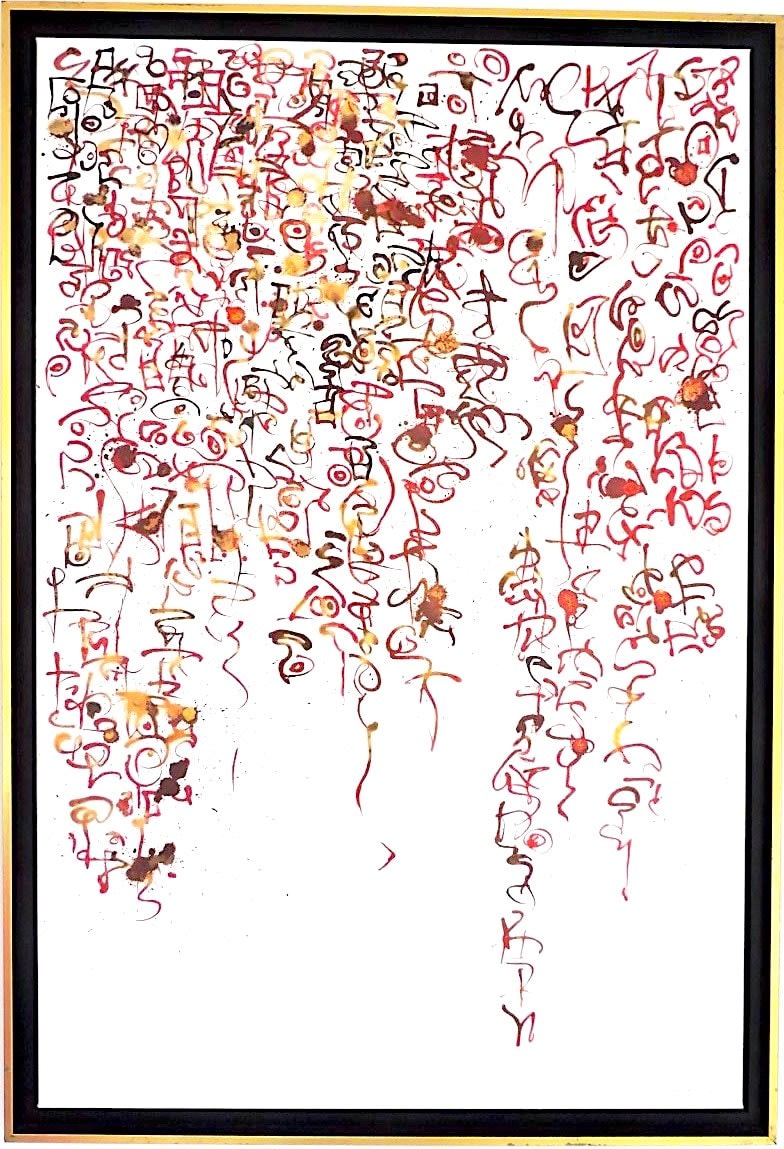 writing game, eric pasture, ink art, ink painting, calligraphy art, calligraphic painting, abstract art, abstract painting, minimalism, contemporary art, romance painting, contemporary painting, interior design, art decoration, salon decoration, art thema heyi, belgian art gallery