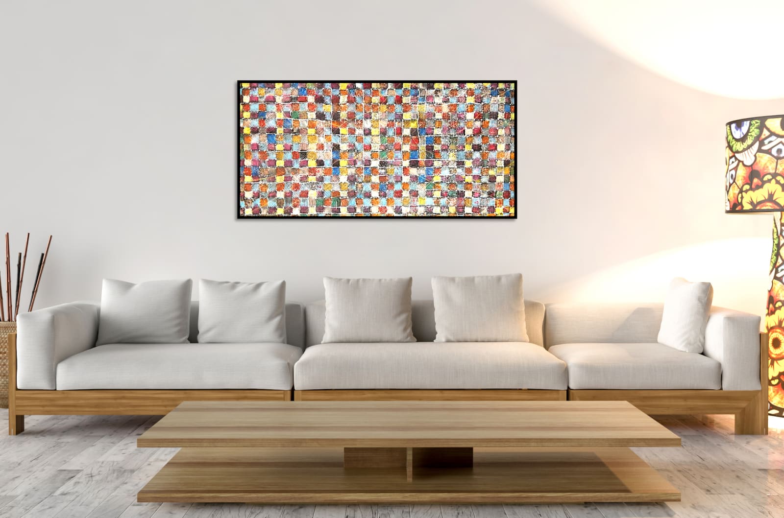Color dot, colorful pattern, Eastern Asian Ink-and-wash, vive color, spring, landscape, mountain, water, contemporary abstract impressionism, colorful, joyful, spring, best painting, ink experimental painting, Art Thema Heyi Gallery, home interior salon design