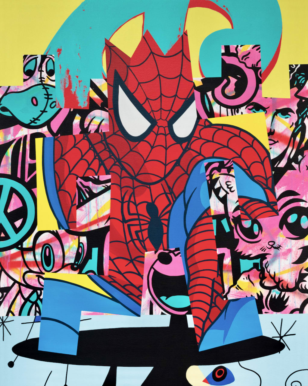 Speedy Graphito, Speedy, Graphito, art urbain, artiste de street art, art contemporain, peinture contemporaine, acheter une peinture, acheter de l'art, acheter du street art, collection d'art, collection de street art, peinture de street art, peinture d'art urbain, tendance, artistique, bon investissement dans l'art, location d'art, location d'œuvres d'art, location de sculptures, optimisation fiscale, néo, artiste de street art français, artiste urbain français, Art Thema, galerie Art Thema, marchand d'art sérieux, acheter de l'art en toute sécurité, investir dans les artistes de street art, spider man, comics