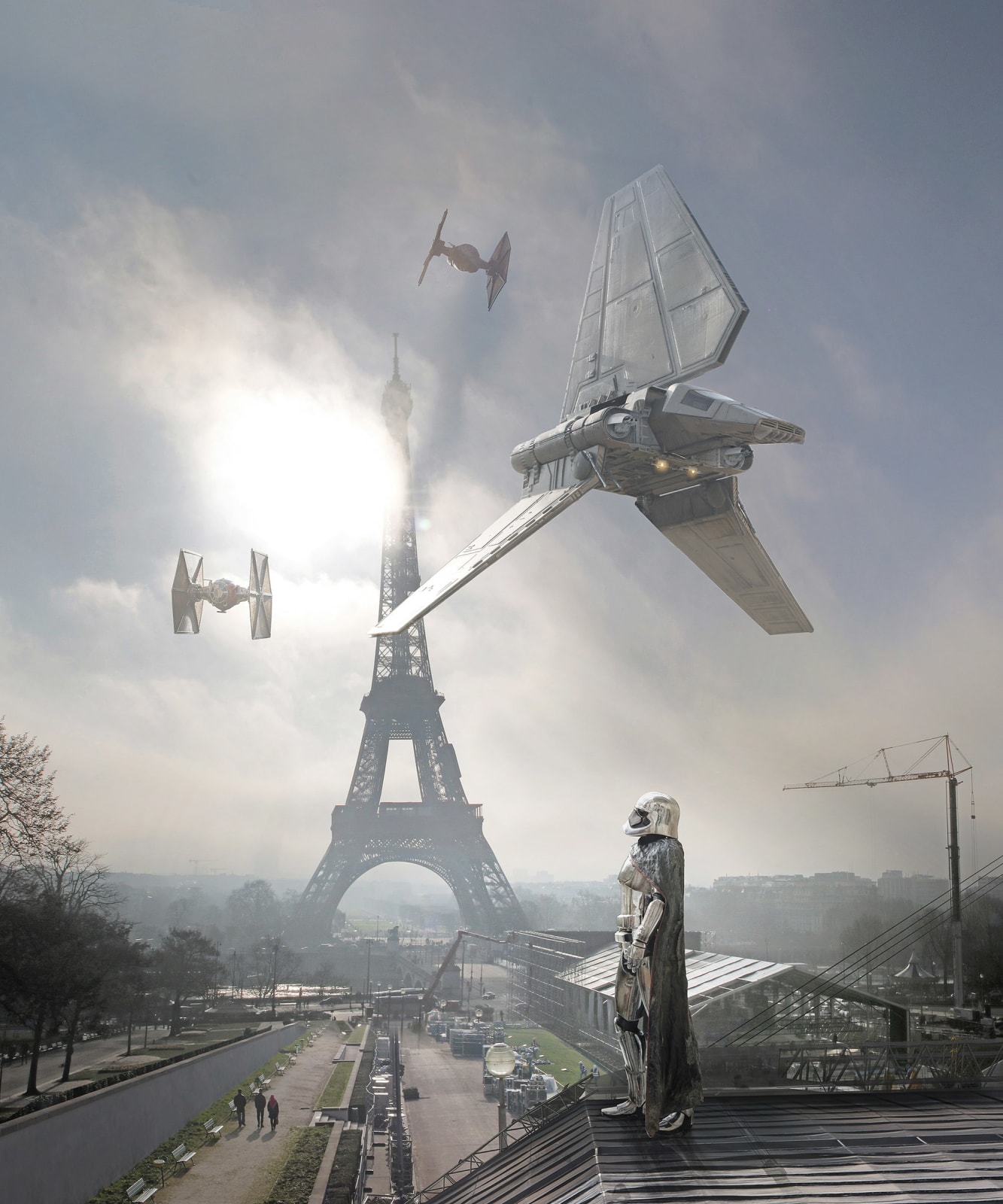 art thema, star wars, star, wars, eiffel, paris, eiffel tower, photo, art, arty, science fiction art, star wars art, interior decoration, star wars on the wall, star wars fan, star wars goodies, star wars buy, laurent pons, lease art, art leasing, art investment, art collector, art collection