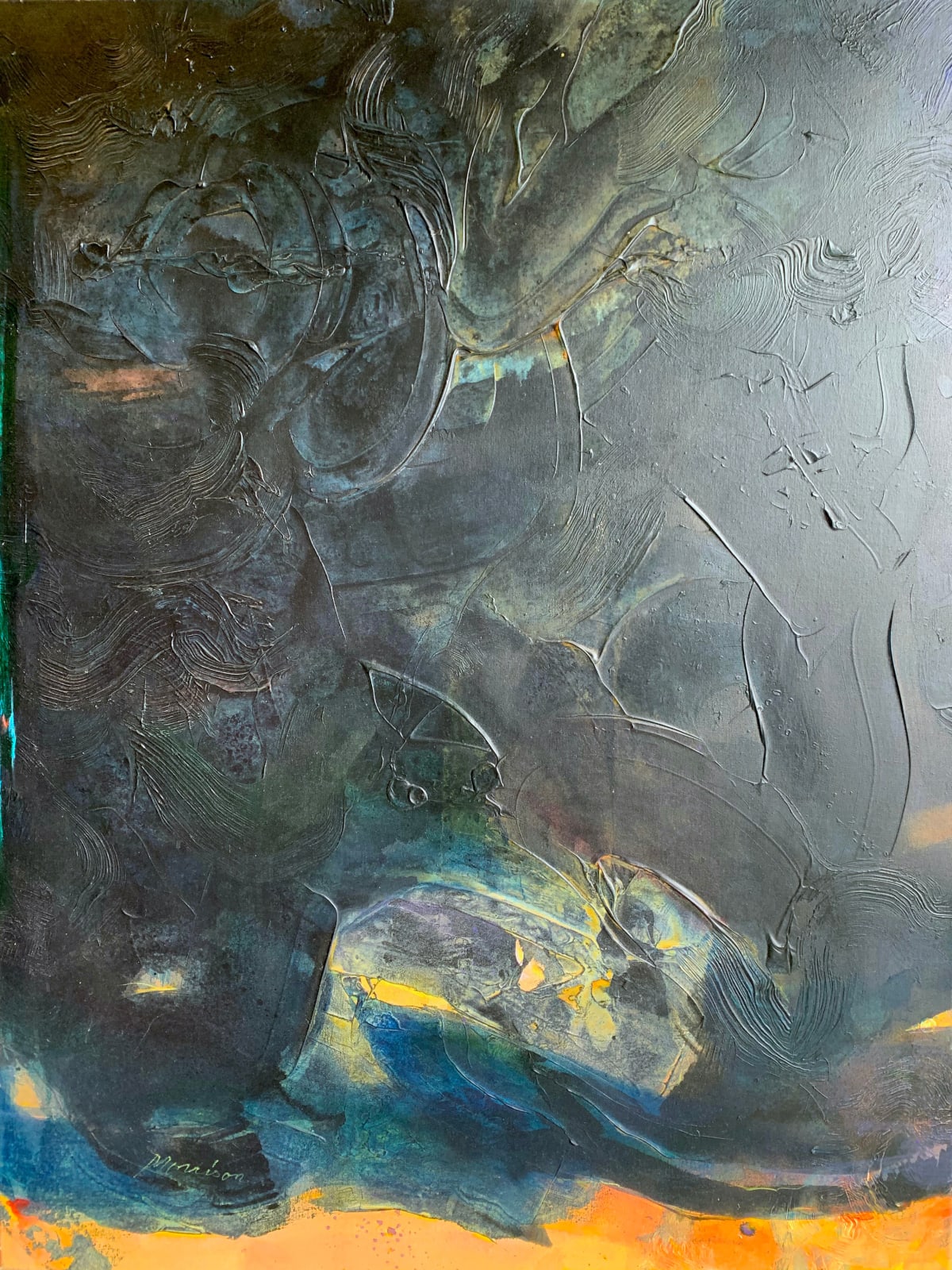 morrison, painting, acrylic, Lair, black, abstract painting, art thema heyi gallery, art, brussels