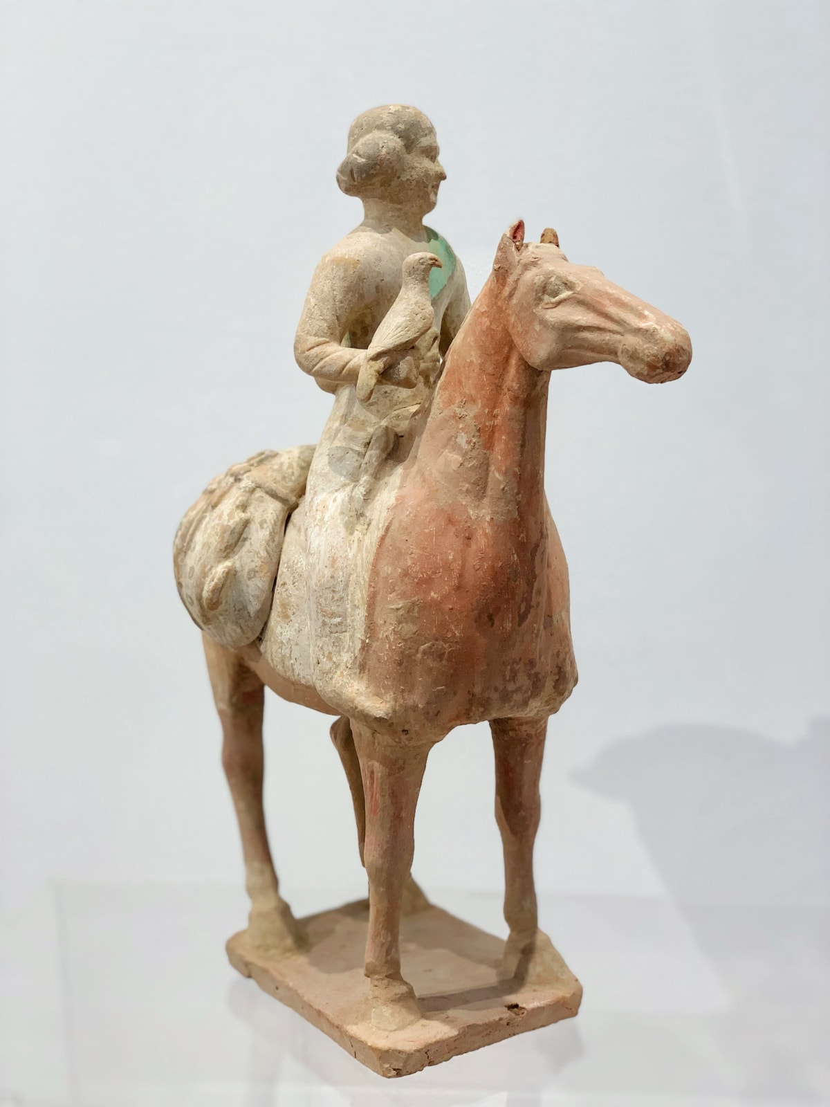 Chinese Antiques 中国古董, A Pottery Figure of A Hunter on a