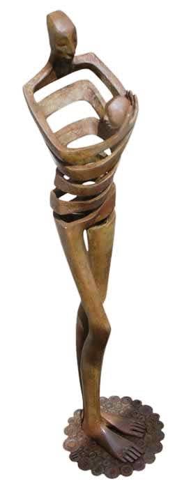 corazon, miramontes, bronze, sculpture, art thema, heyi gallery