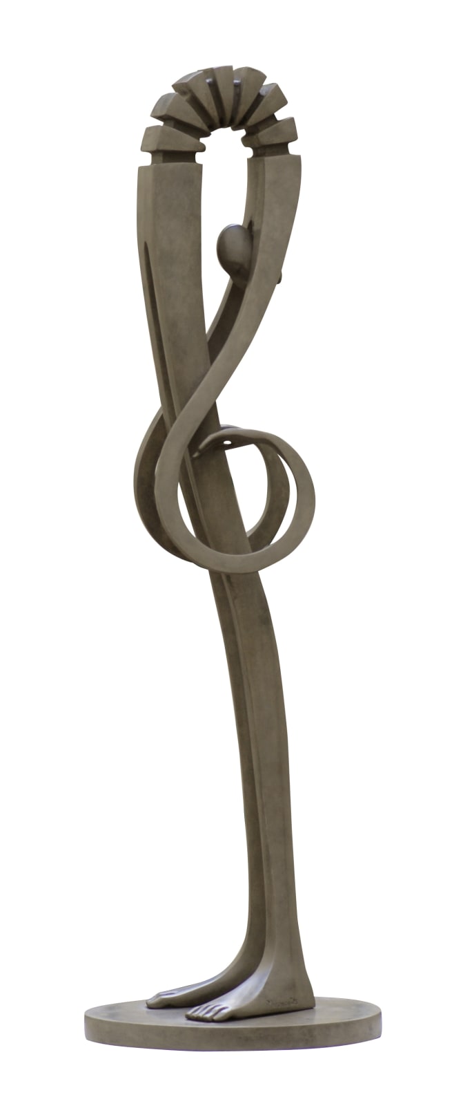 mélomane, miramontes, bronze, sculpture, art thema, heyi gallery