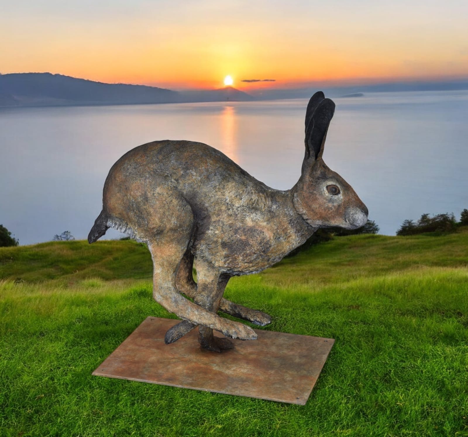 Marie Thys, Marie, Thys, Art Thema, Artthema, arte, Thema, galería, galería de arte, Francia, Bélgica, conejo, liebre, gran liebre, animal, salto, protección de animales, jardín, decoración de jardín, escultura animal, bronce, escultura de bronce, artista belga, arte animal, escultura exterior, decoración de jardín, inversión en arte, leasing de arte, escultura de bronce para jardín, arte corporativo, entrega segura en todo el mundo