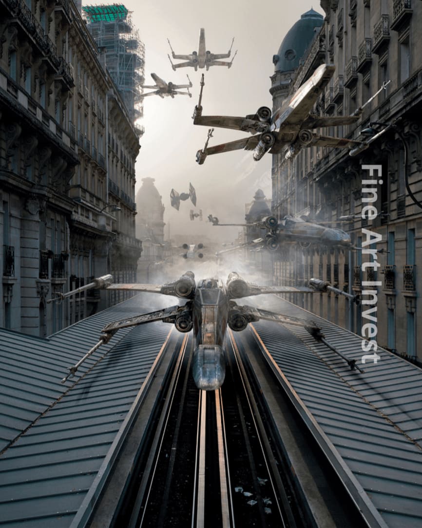 art thema, star wars, star, wars, passy, paris, photo, art, arty, science fiction art, star wars art, interior decoration, star wars on the wall, star wars fan, star wars goodies, star wars buy, laurent pons, lease art, art leasing, art investment, art collector, art collection