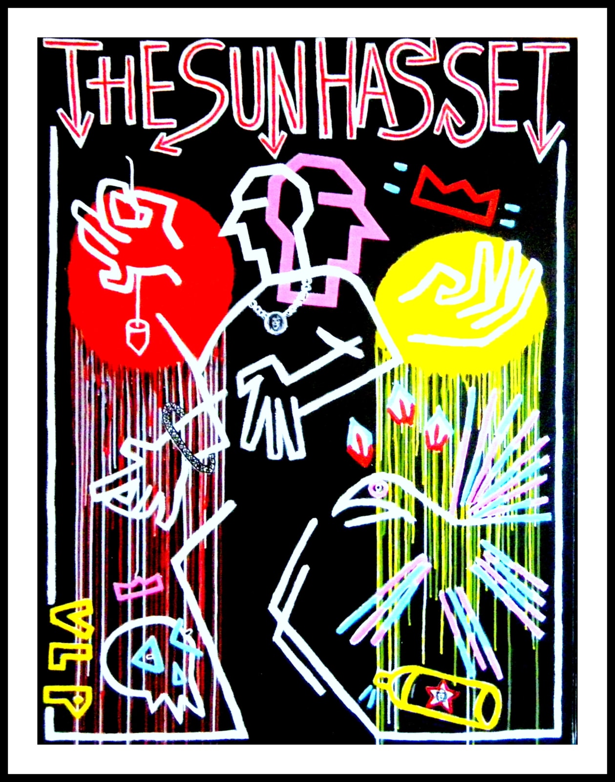 VLP (Vive La Peinture), Diptyque "The sun has set - Eyes wild shot", 2021