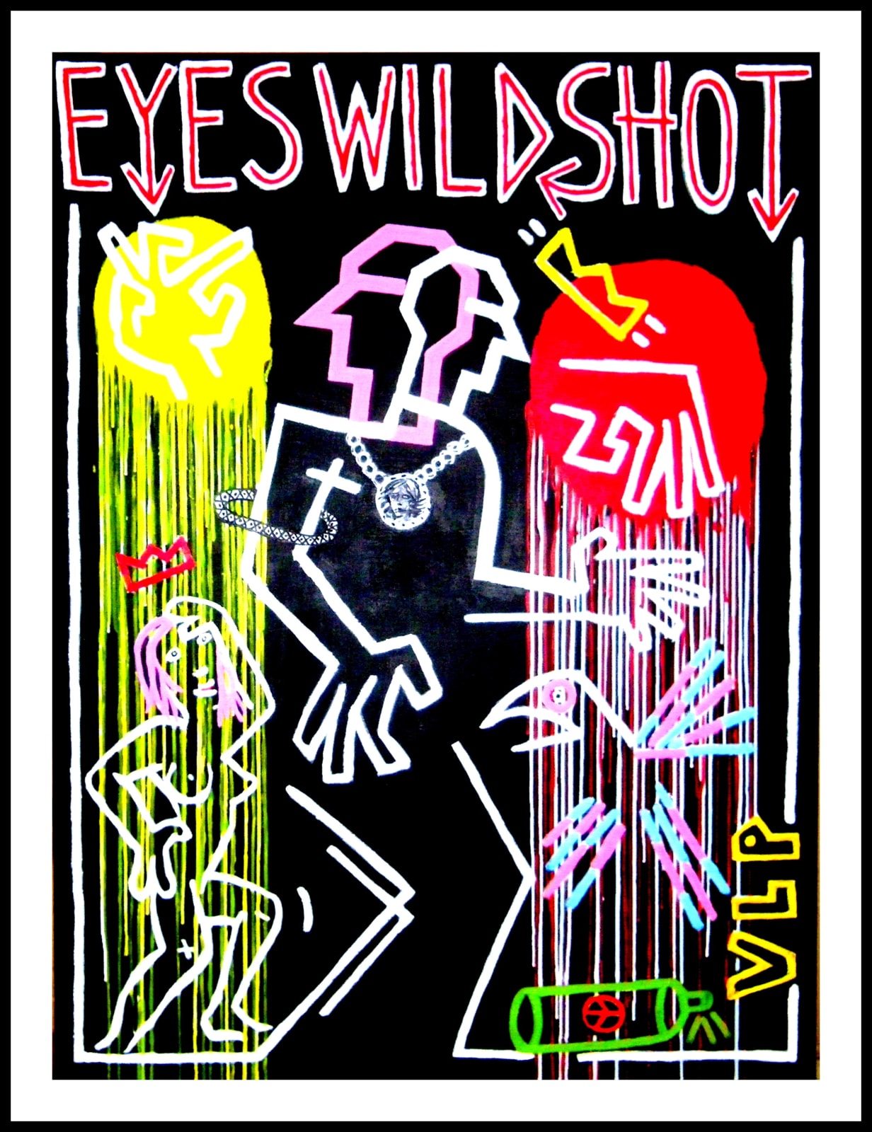 VLP (Vive La Peinture), Diptyque "The sun has set - Eyes wild shot", 2021