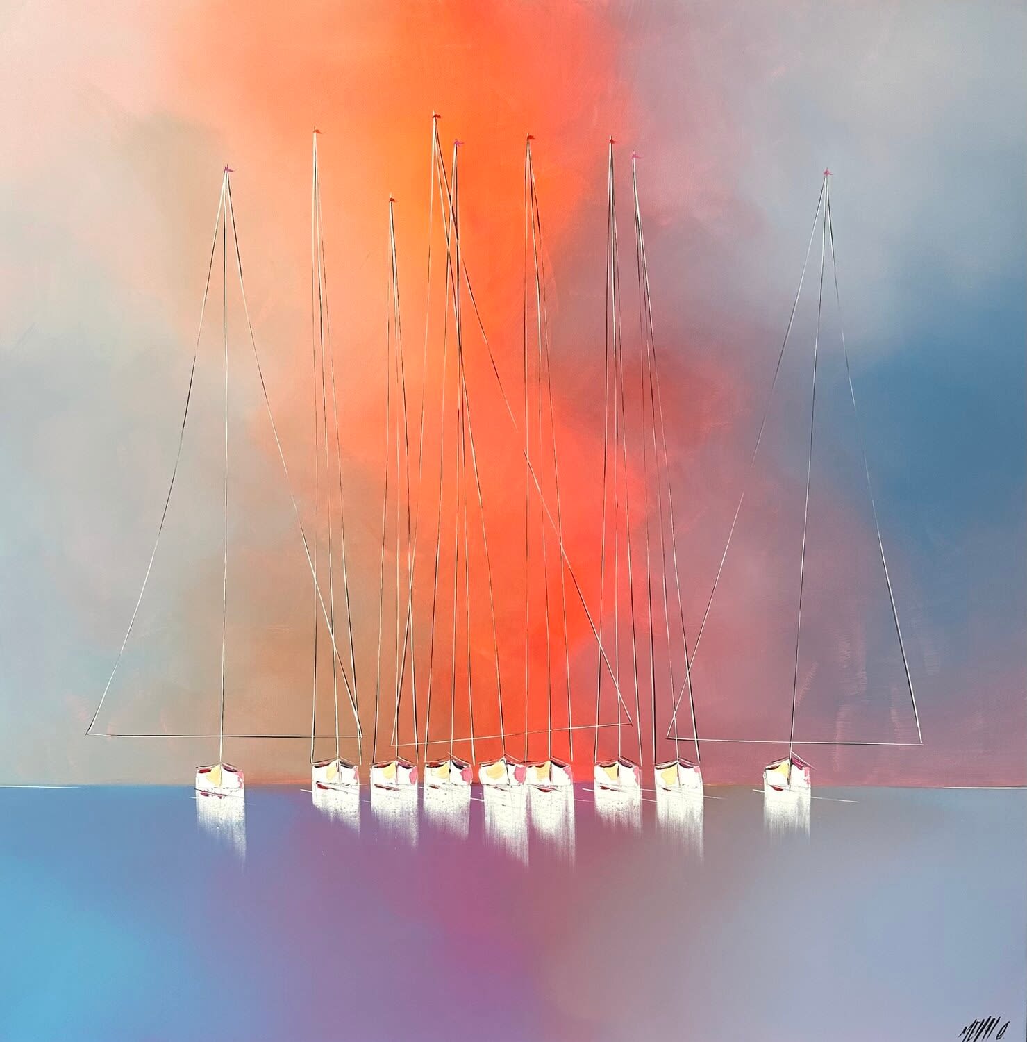 Olivier Messas, Coucher de soleil, 2023