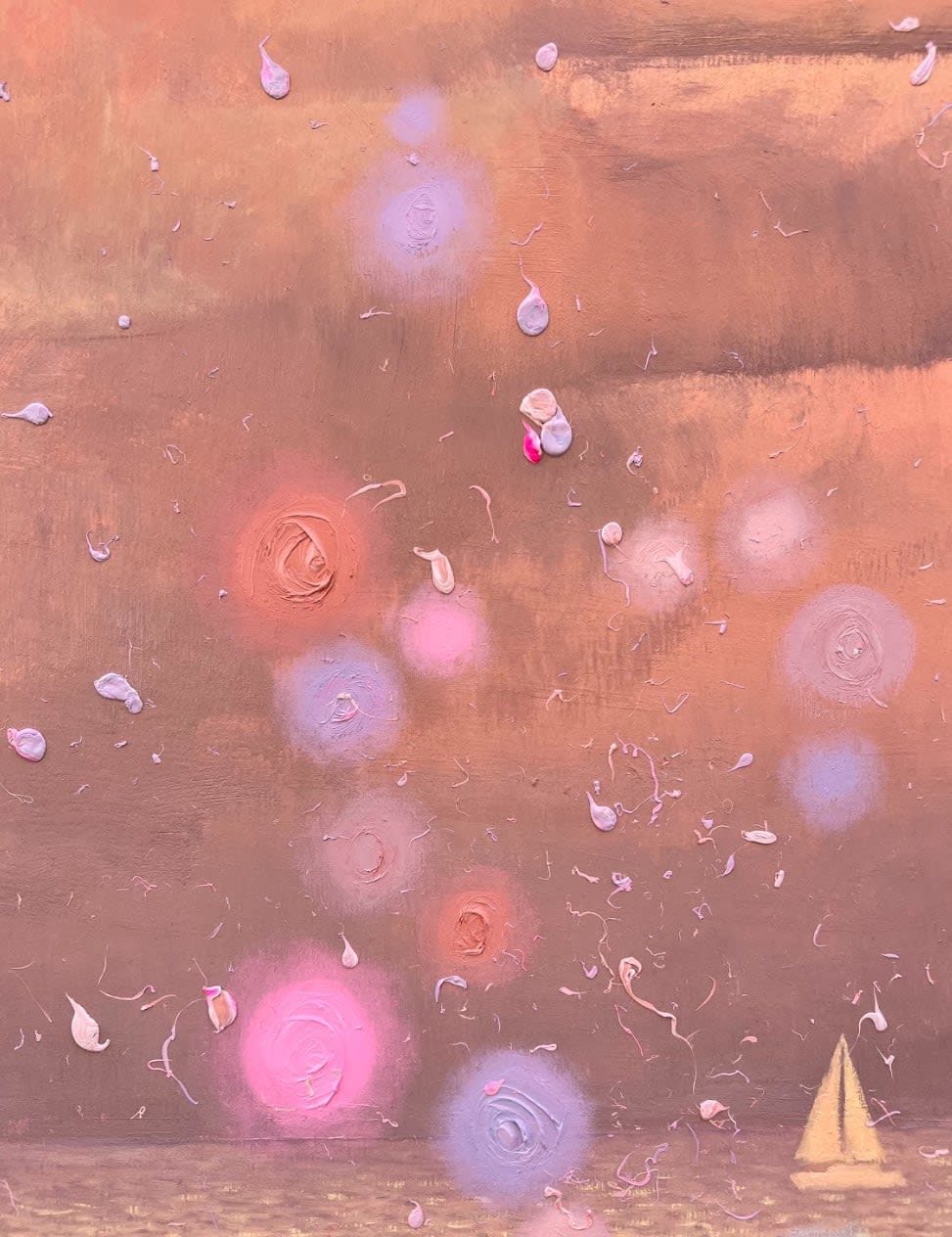 Andrii Kovalyk, Golden Peach Romantic Evening by the Sea, 2024