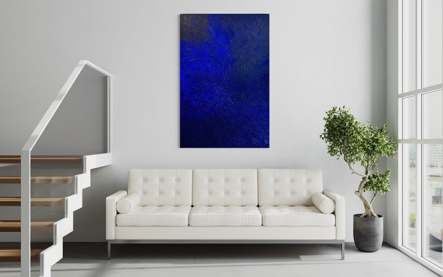 Olivier Messas, Vibration bleue, 2023