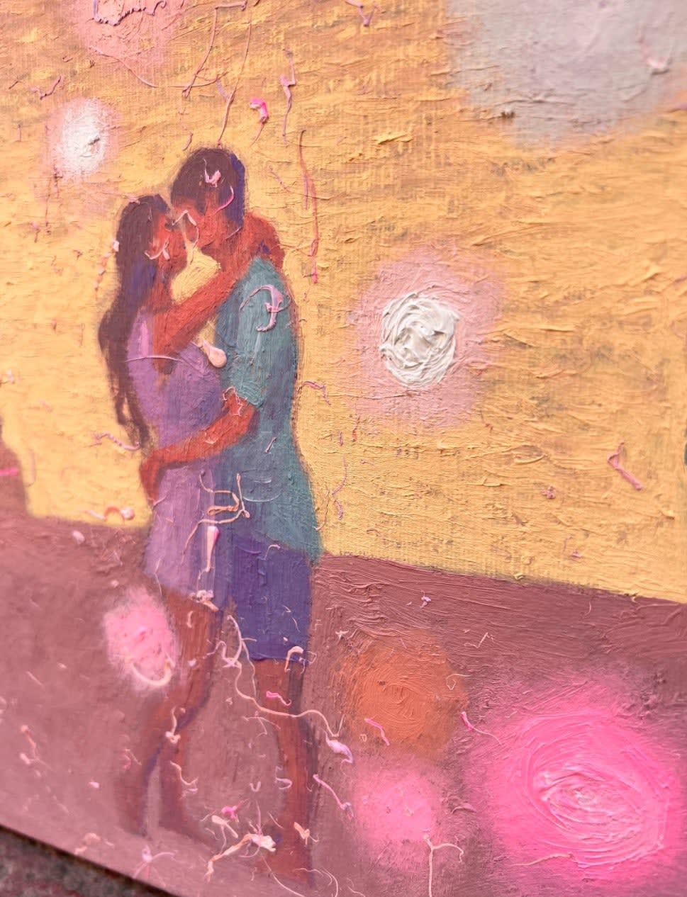 Andrii Kovalyk, Golden Peach Romantic Evening by the Sea, 2024