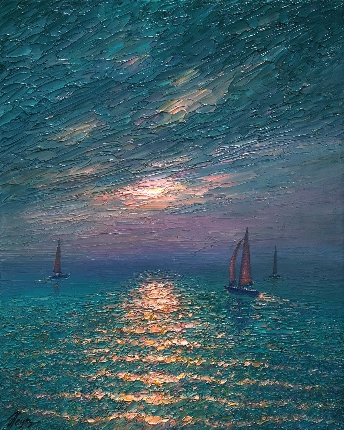 Dmitry Oleyn, Emerald Sea, 2024