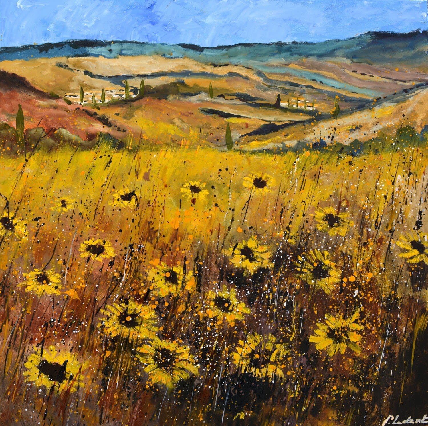 Pol Ledent, Sunflowers in Tuscany, 2024
