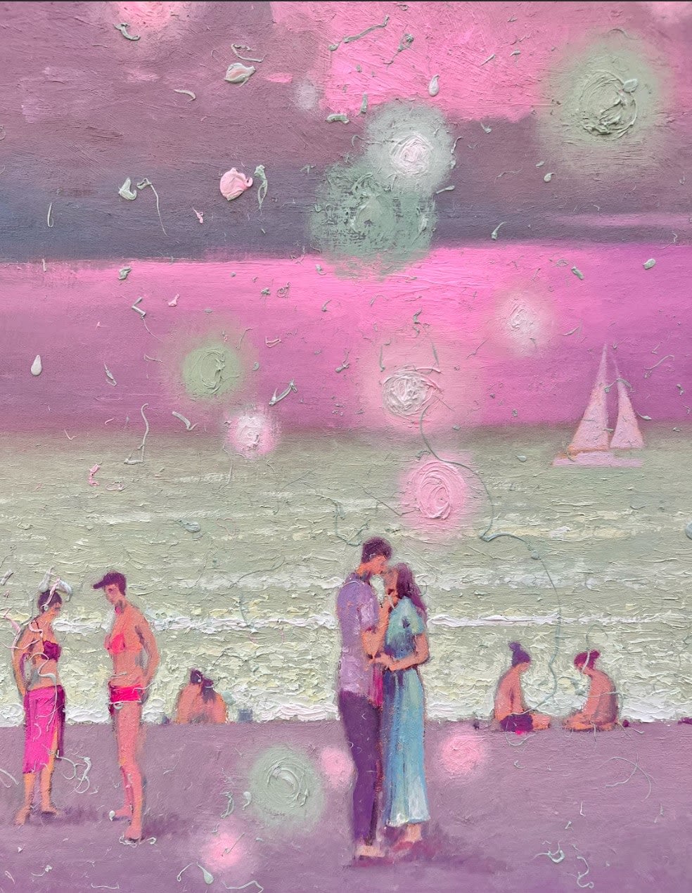 Andrii Kovalyk, Mysterious Romantic Evening by the Sea, 2024