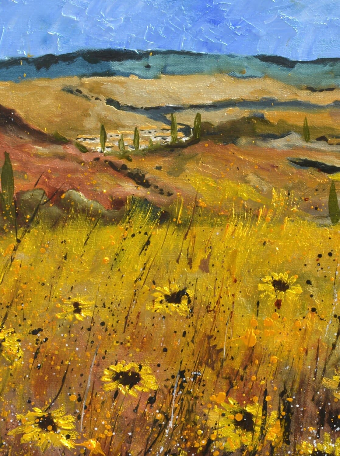 Pol Ledent, Sunflowers in Tuscany, 2024