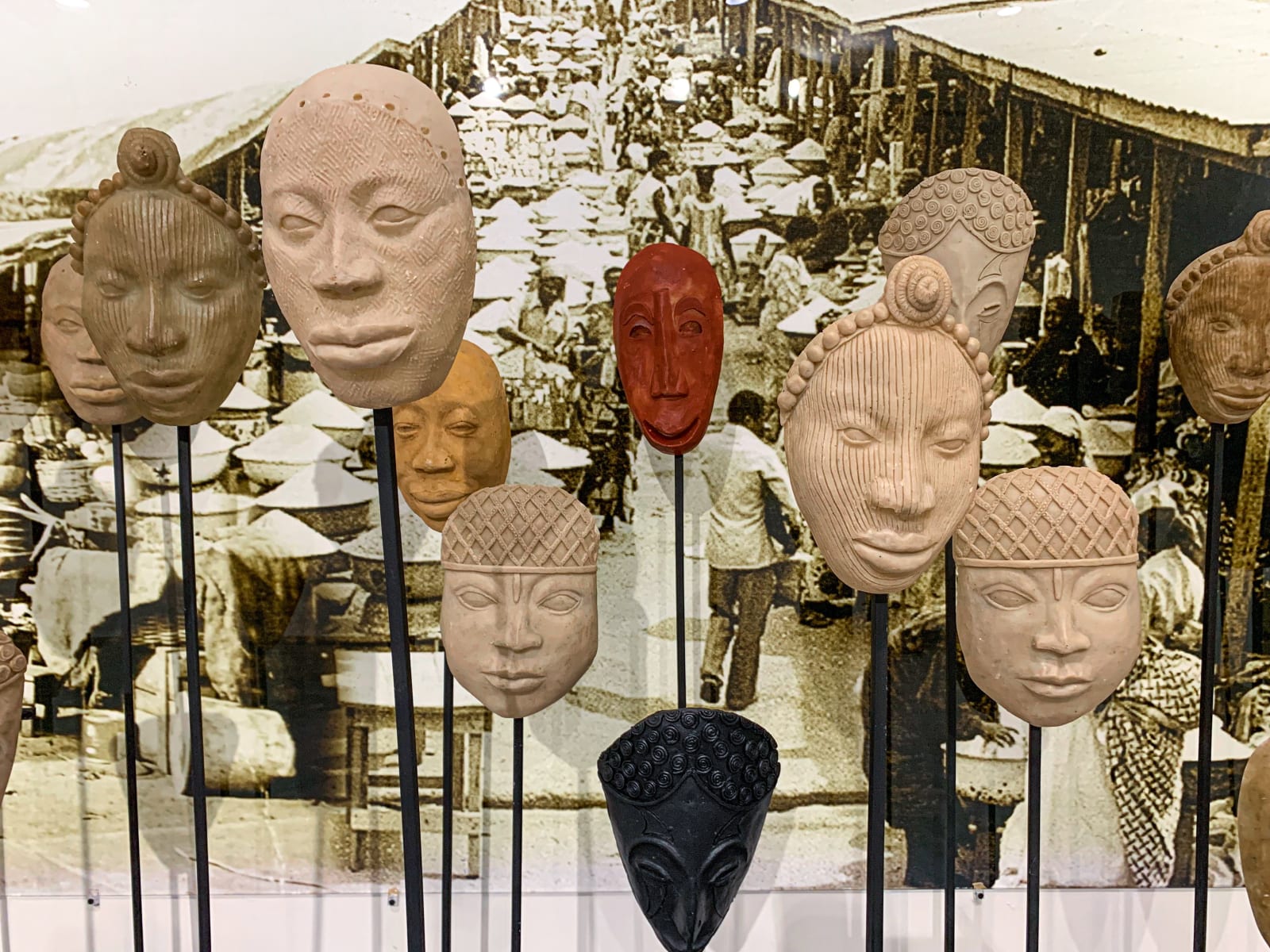 Ndidi Dike, Panoramic Meditation - Set of 6, 2021