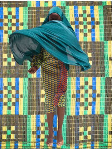Medina Dugger, Veil in Teal from the series ENSHROUD, 2018