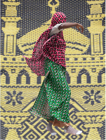 Medina Dugger, Veil in Red Latticework from the series ENSHROUD, 2018