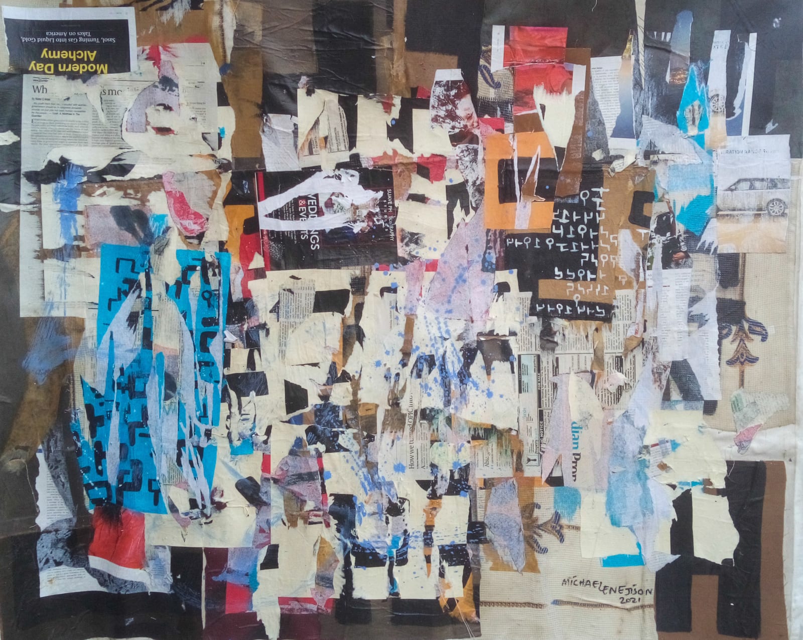 Michael Enejison, How much can you count I, 2021